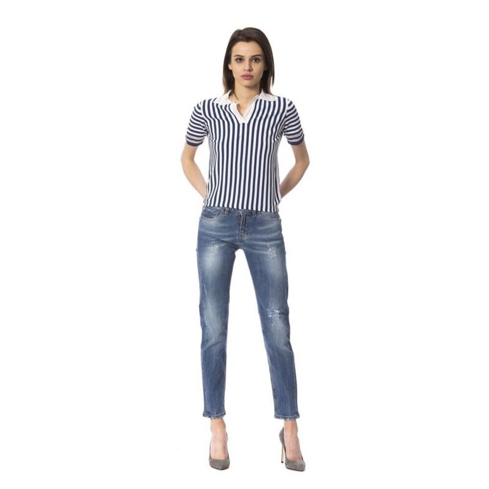 Frankie Morello Blue Other Fibres Women Women's Jeans